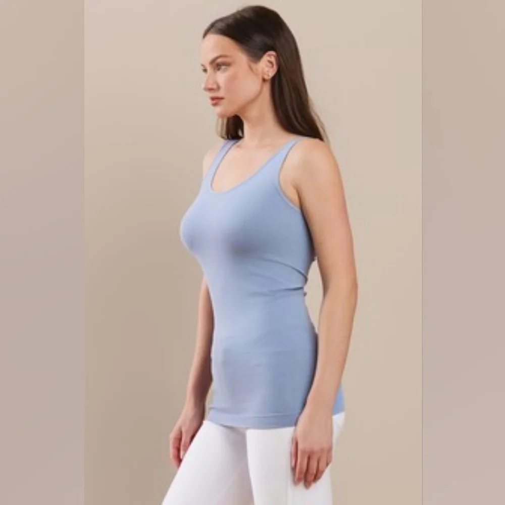 Blue Revercible Tank Top - Picture 4 of 5